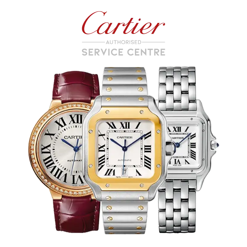 Centre de Service Agréé Cartier à Genève pour entretien et réparation de montres de luxe.