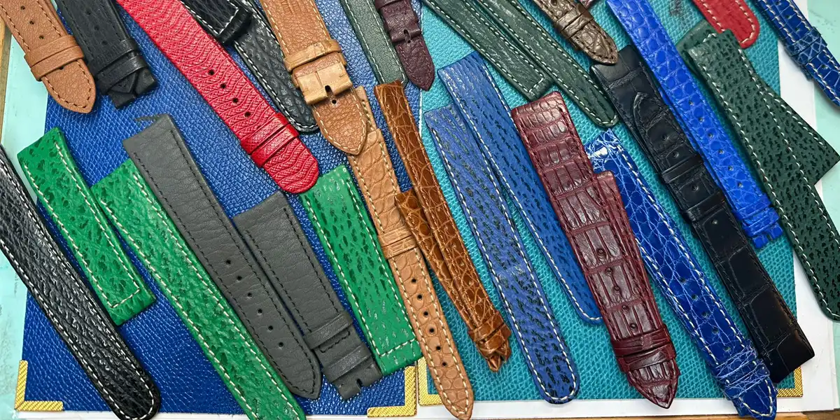Bracelets sur-mesure pour montres Ebel Sélection de bracelets en cuir pour montres Ebel – styles et textures variés